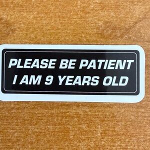 Black‎ and White Humorous Sticker